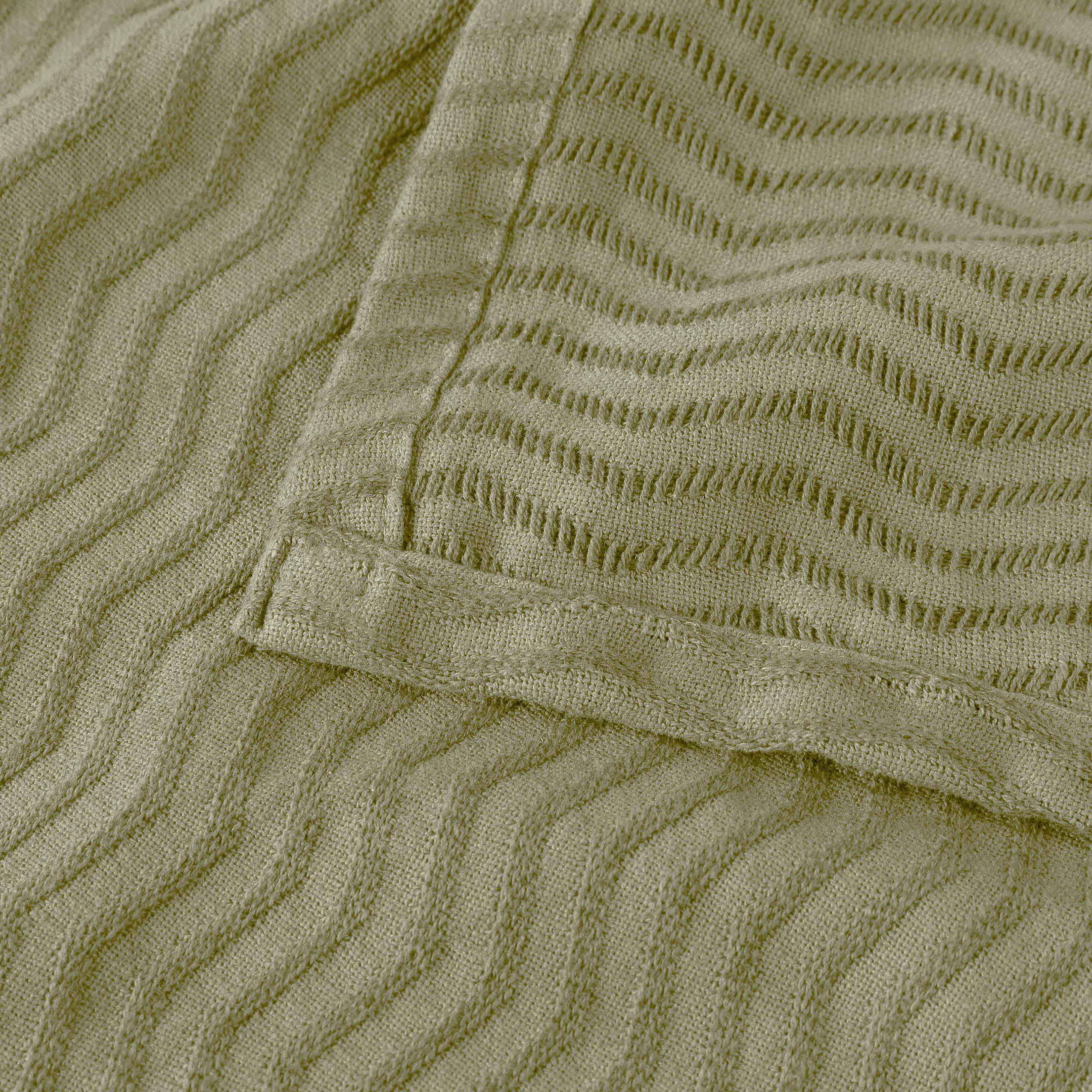 Jena Cotton Textured Chevron Lightweight Woven Blanket - Soft & Breathable Throw for Sofa, Bed & Outdoor Use - Cozy Home Decor & Picnic Essential