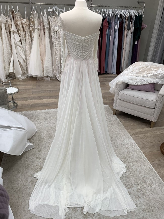 Wtoo by Watters Miles Wedding Gown - Elegant A-Line Bridal Dress for Beach, Garden & Church Ceremonies
