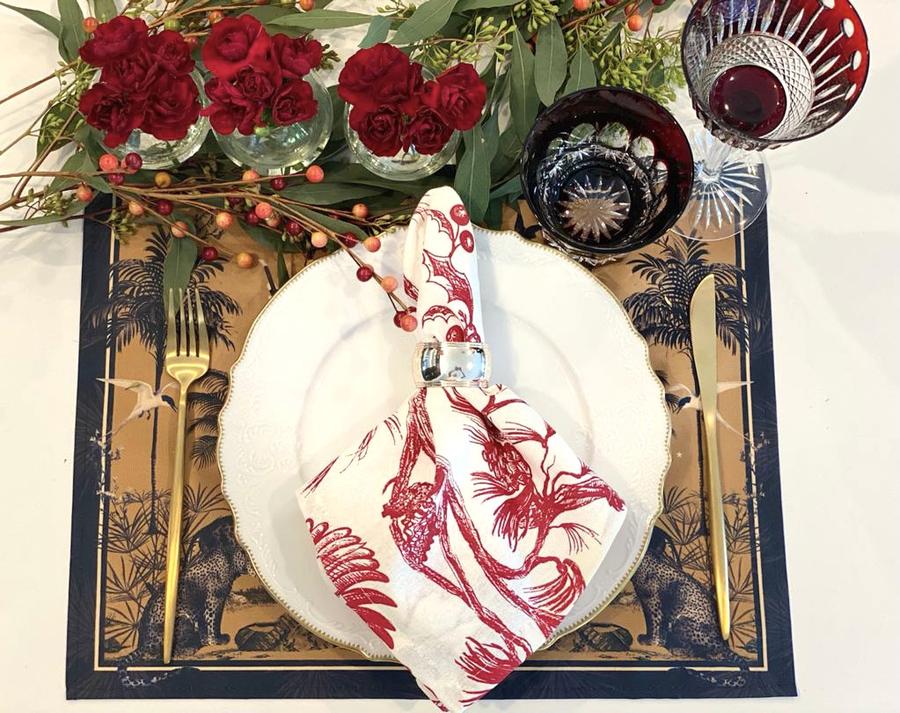 Cleopatra Placemat Set - Elegant & Durable Table Mats for Dining, Kitchen, and Home Decor | Perfect for Dinner Parties, Holidays, and Everyday Use