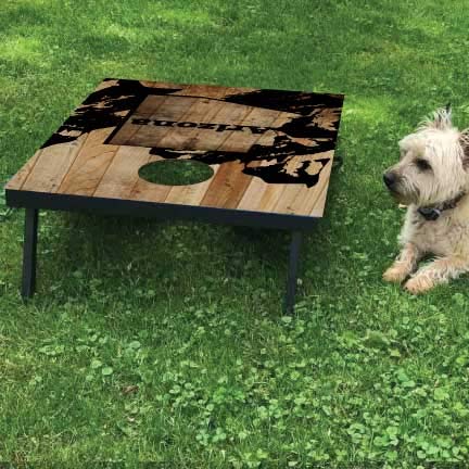 Arizona Cornhole Game Set - Premium Cornhole Bags & Boards for Outdoor Toss Games - Perfect for Backyard BBQs, Tailgating, and College Parties (State of Arizona Design)