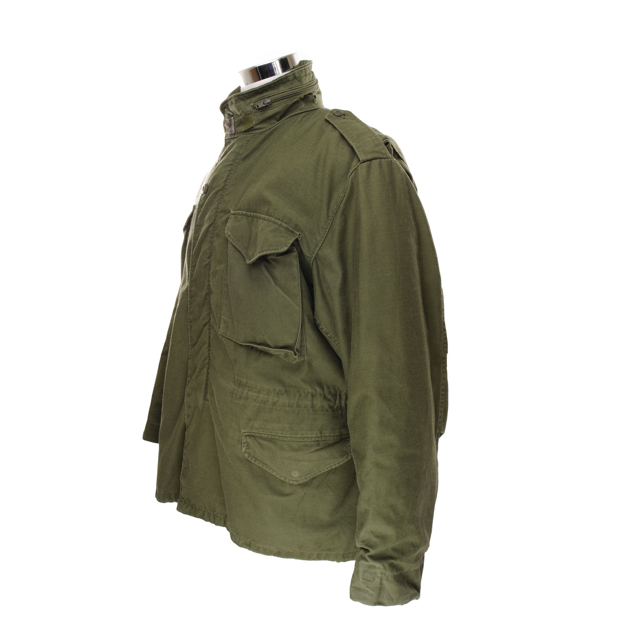 Vintage US Army M-1965 M65 Field Jacket - 1985 Military Surplus - Size Large Regular - Perfect for Outdoor Adventures, Hiking, and Vintage Fashion