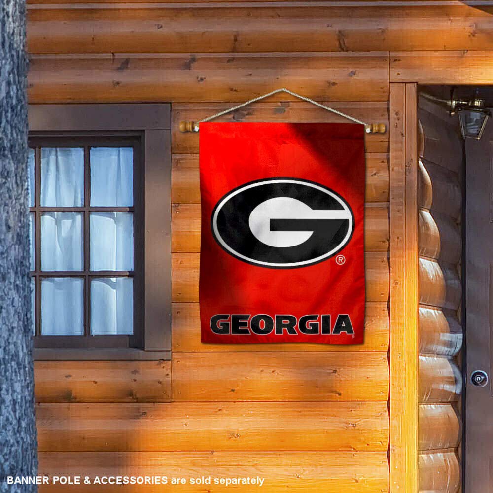 Georgia Bulldogs House Flag Banner - College Football Team Spirit Outdoor Decor for Game Day, Tailgating & Home Decor