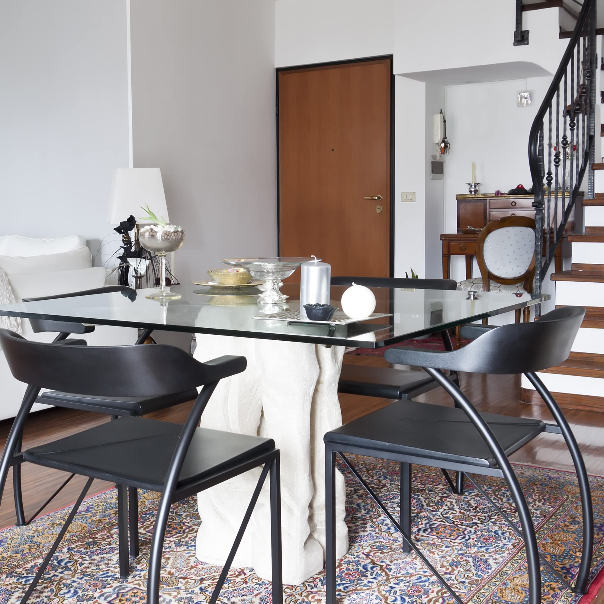 34 Inch Clear Square Glass Table Top by Fab Glass and Mirror - Perfect for Dining Room, Living Room, and Office Furniture