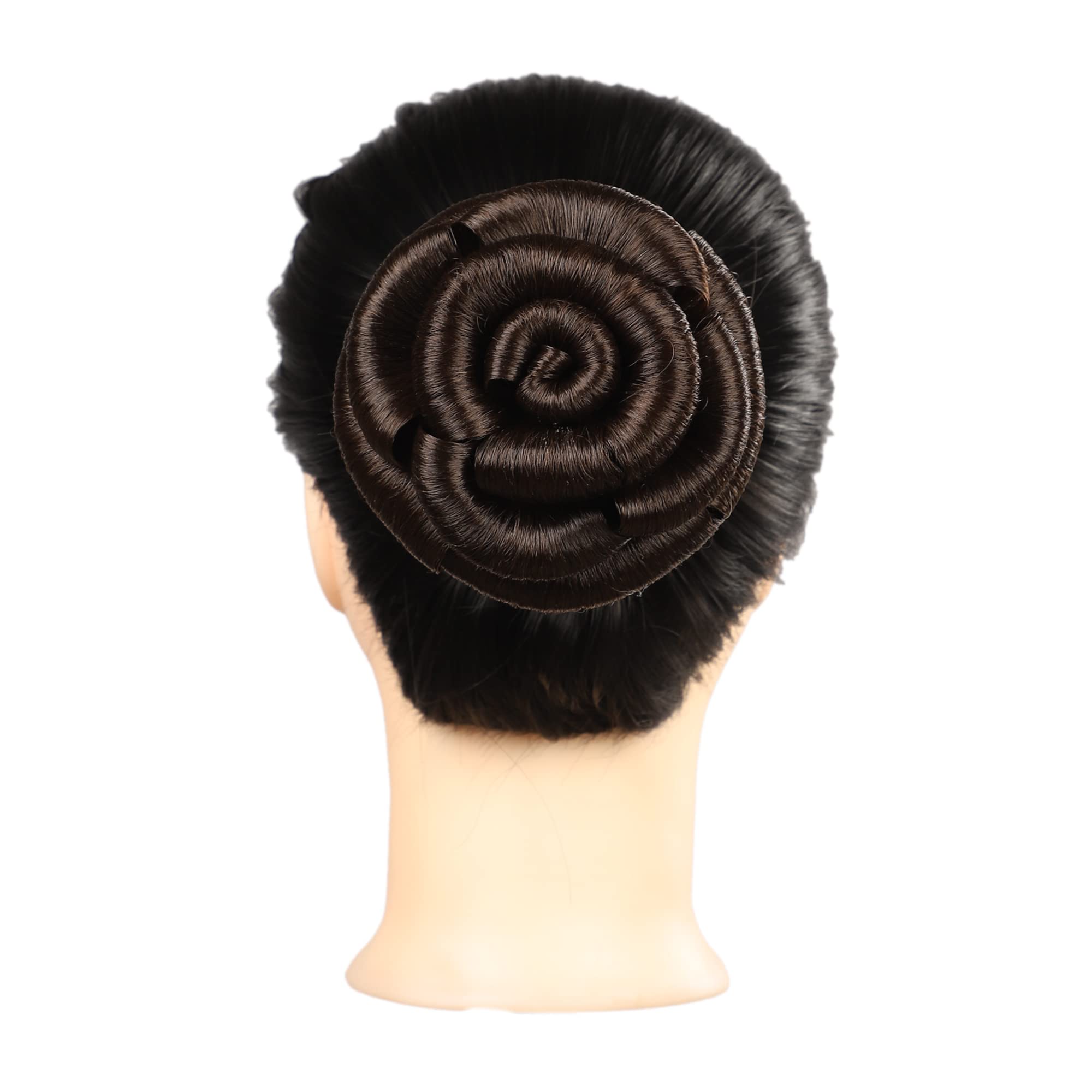 Natural Juda Hair Bun for Women - Brown Hair Styling Accessories for Daily & Party Use