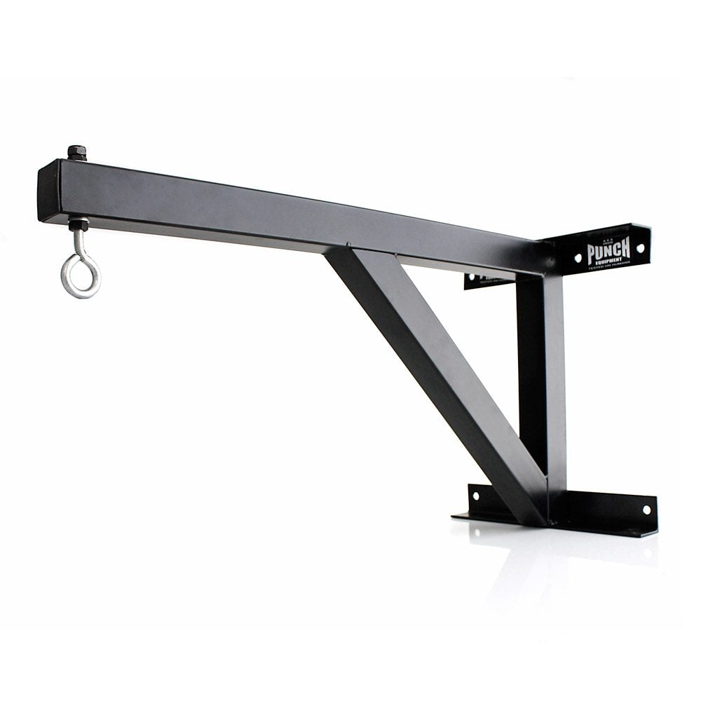 Commercial Grade Black Boxing Bag Wall Bracket - Heavy Duty Punching Bag Mount for Home Gym & Training Studio