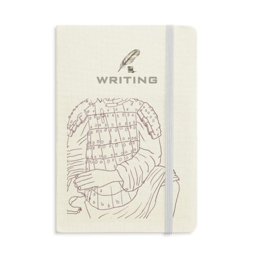 Terracotta Warrior Chinese Art Drawing Notebook - Classic A5 Journal Diary for Writing, Sketching & Note Taking - Perfect for Students, Artists & History Enthusiasts