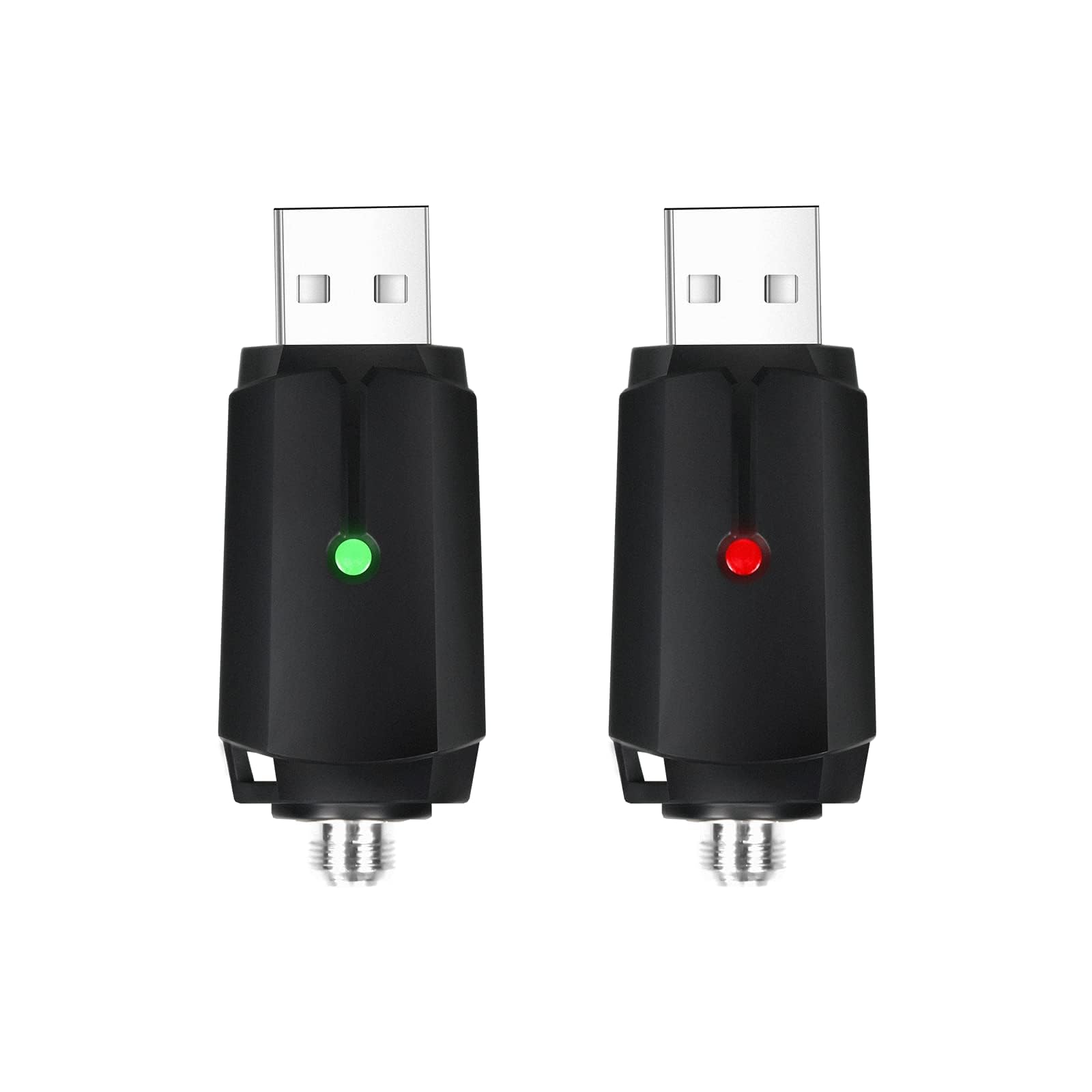 Smart USB Thread Charger - 2 Pack Portable USB Chargers with Intelligent Overcharge Protection & LED Indicator for iPhone, Android, Tablets - Perfect for Travel, Home & Office Use