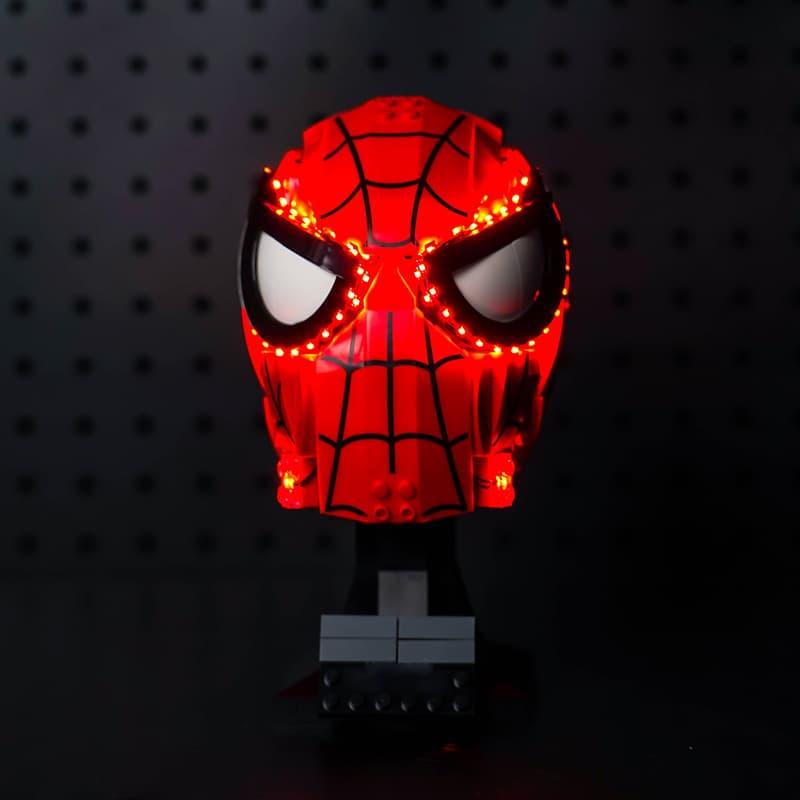 LEGO Spider-Man Mask 76285 Light Kit - LED Lighting Set for Superhero Display & Collection - Perfect for Home Decor, Cosplay, and Gift Giving