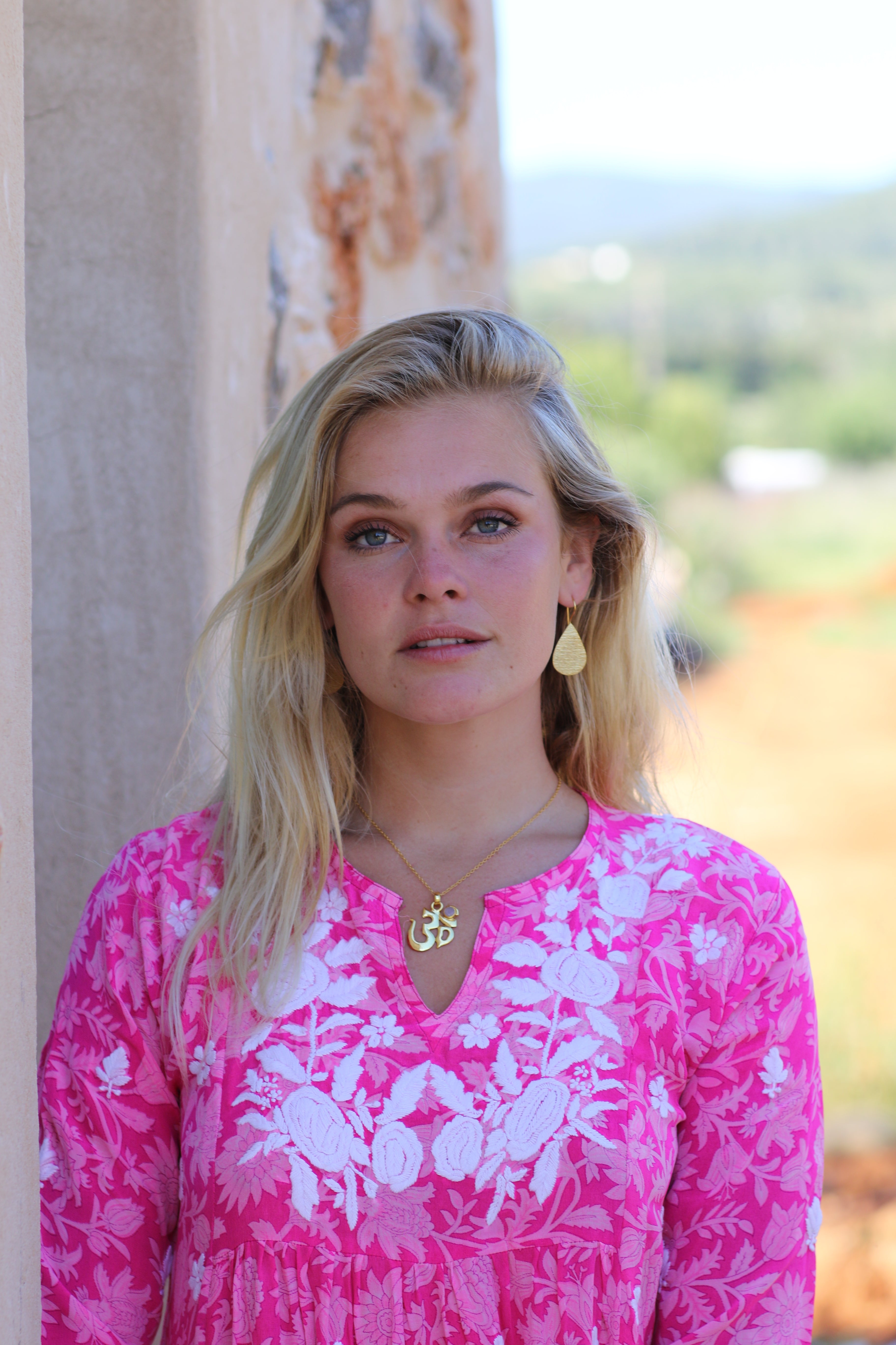 Elegant Pink Silk Dress with Hand Embroidery - Perfect for Weddings, Parties & Special Occasions
