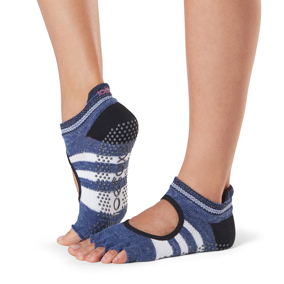 ToeSox Bellarina Grip Socks - Non-Slip Half Toe Dance Socks for Ballet, Yoga & Pilates | Perfect for Studio Practice and Performance