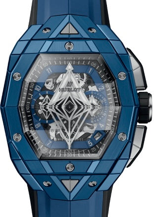 Hublot Big Bang Chronograph Sang Bleu Ceramic Men's Luxury Watch - Swiss Made Automatic Timepiece for Business, Gifting & Special Occasions