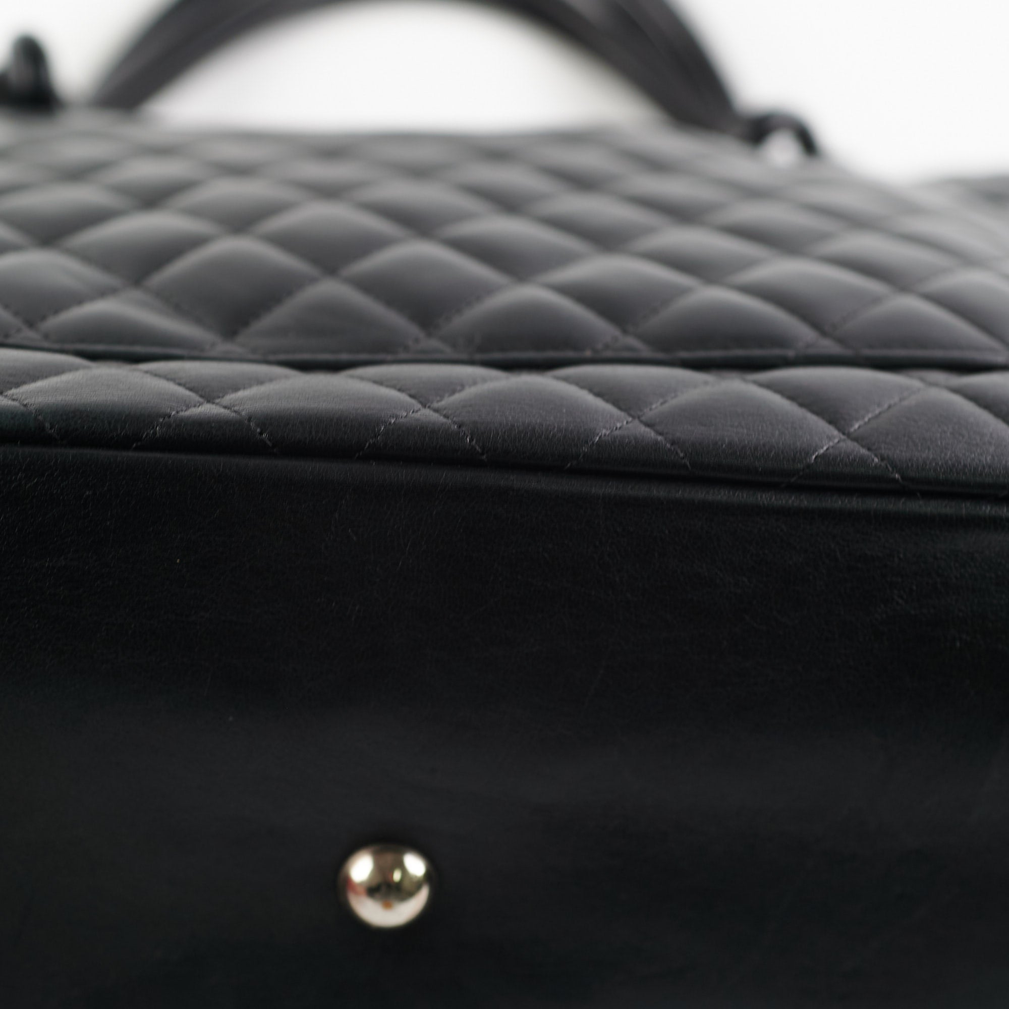 Chanel Cambon Black Lambskin Leather Tote Bag for Women - Luxury Designer Handbag for Work, Travel & Everyday Use