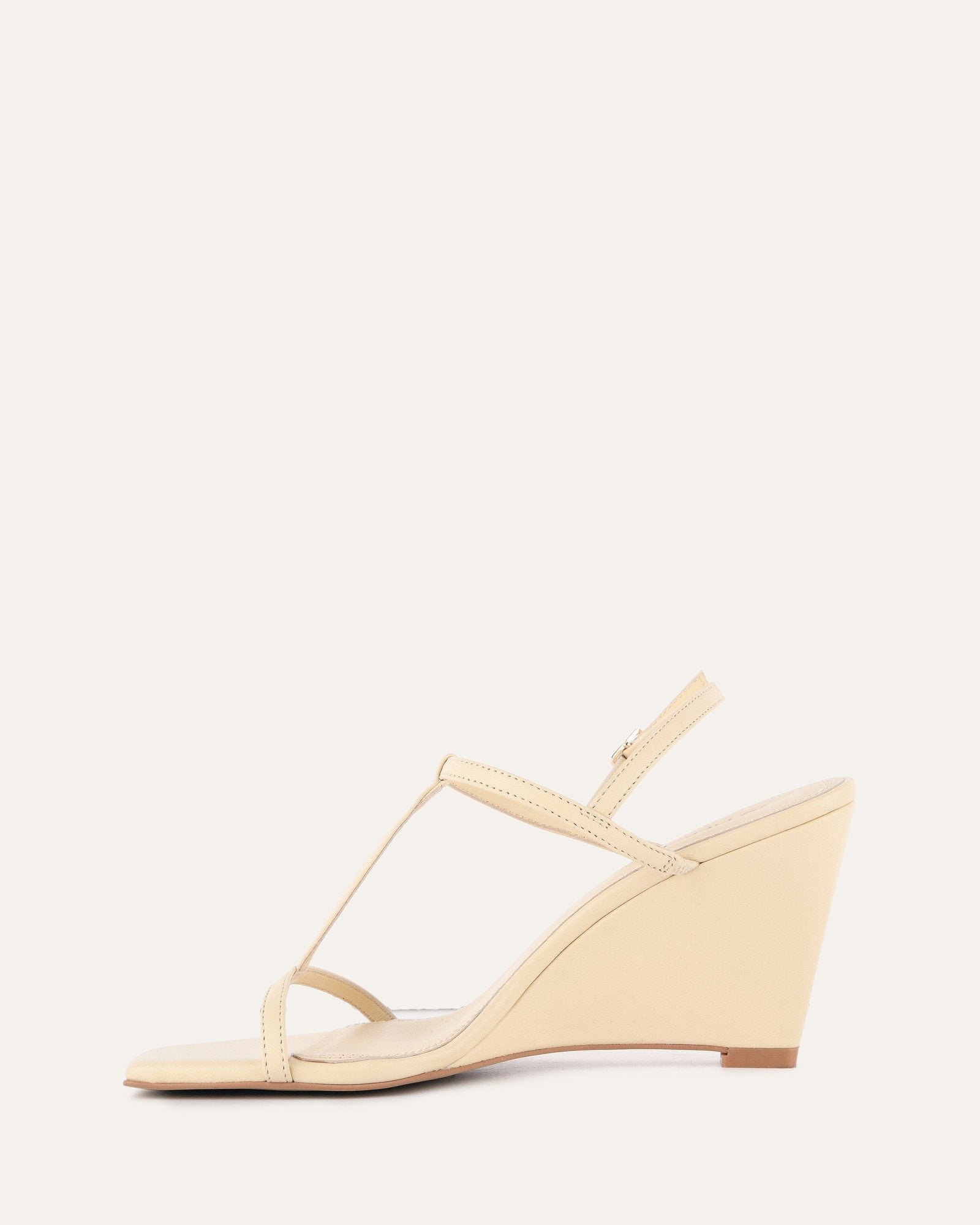 OPHELIA Women's Mid Heel Wedge Sandals - Genuine Butter Soft Leather Comfort Shoes for Summer, Beach, and Casual Outings