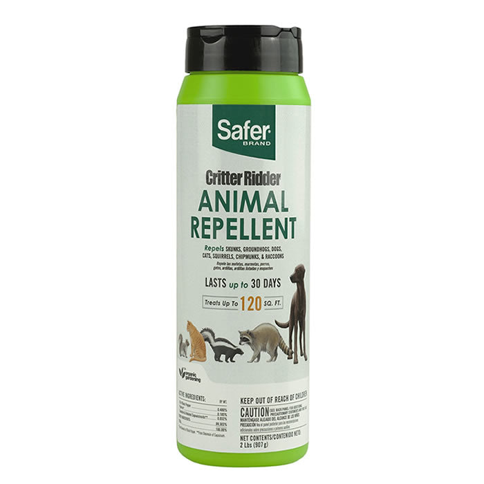 Critter Ridder Animal Repellent Granules - 2 lbs. | Safe & Effective Pest Control for Gardens, Lawns & Yards | Protects Against Squirrels, Rabbits & Small Animals