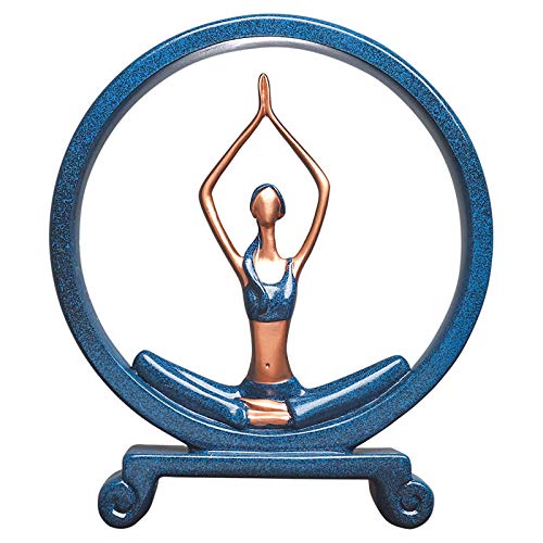 Stylish Yoga Pose Girl Sculpture - Handmade Resin Abstract Figurine, Modern Minimalist Home Decor for Living Room, Bedroom & Porch | Perfect Gift for Yoga Lovers & Zen Decor Enthusiasts