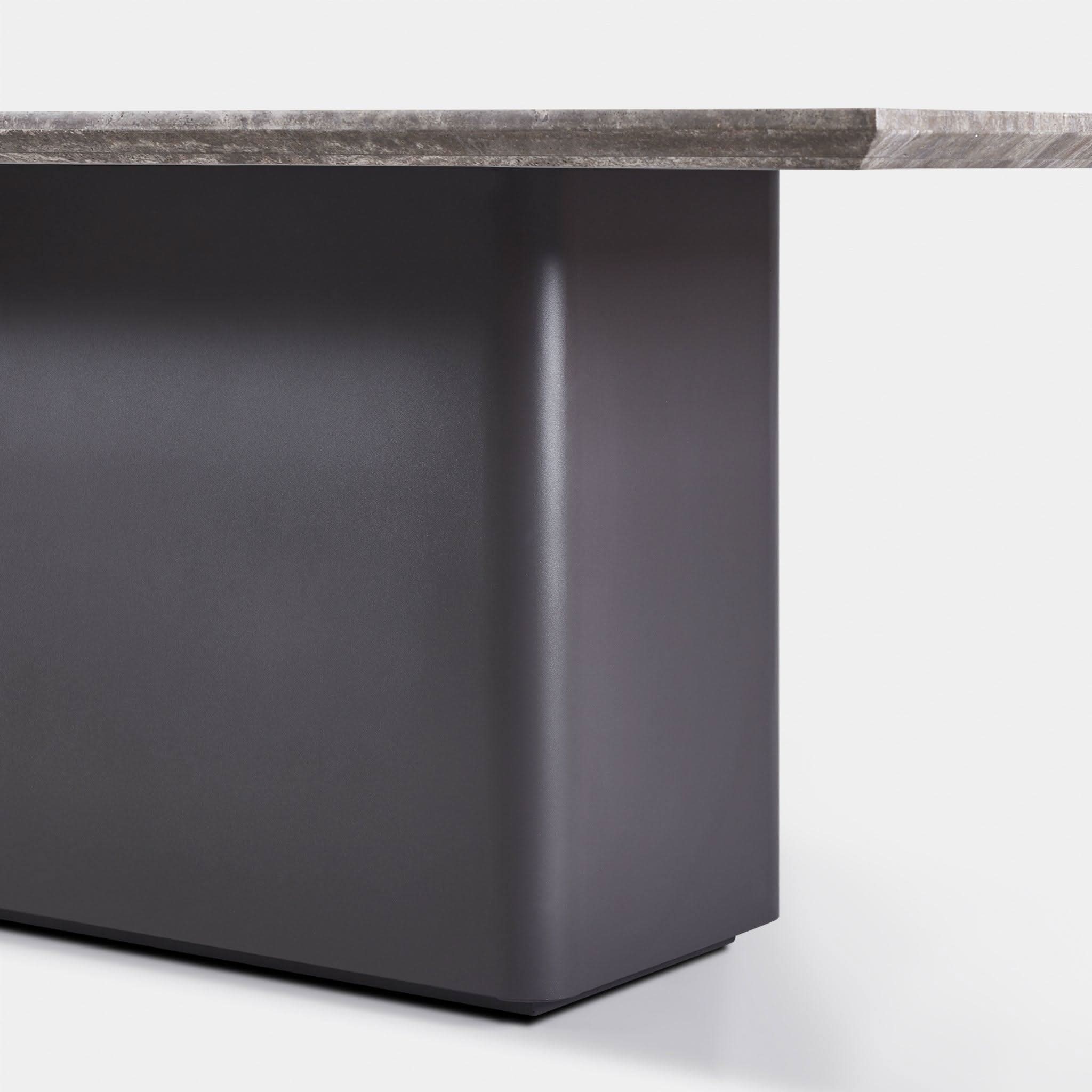 Santorini Outdoor Stone Rectangle Dining Table 108