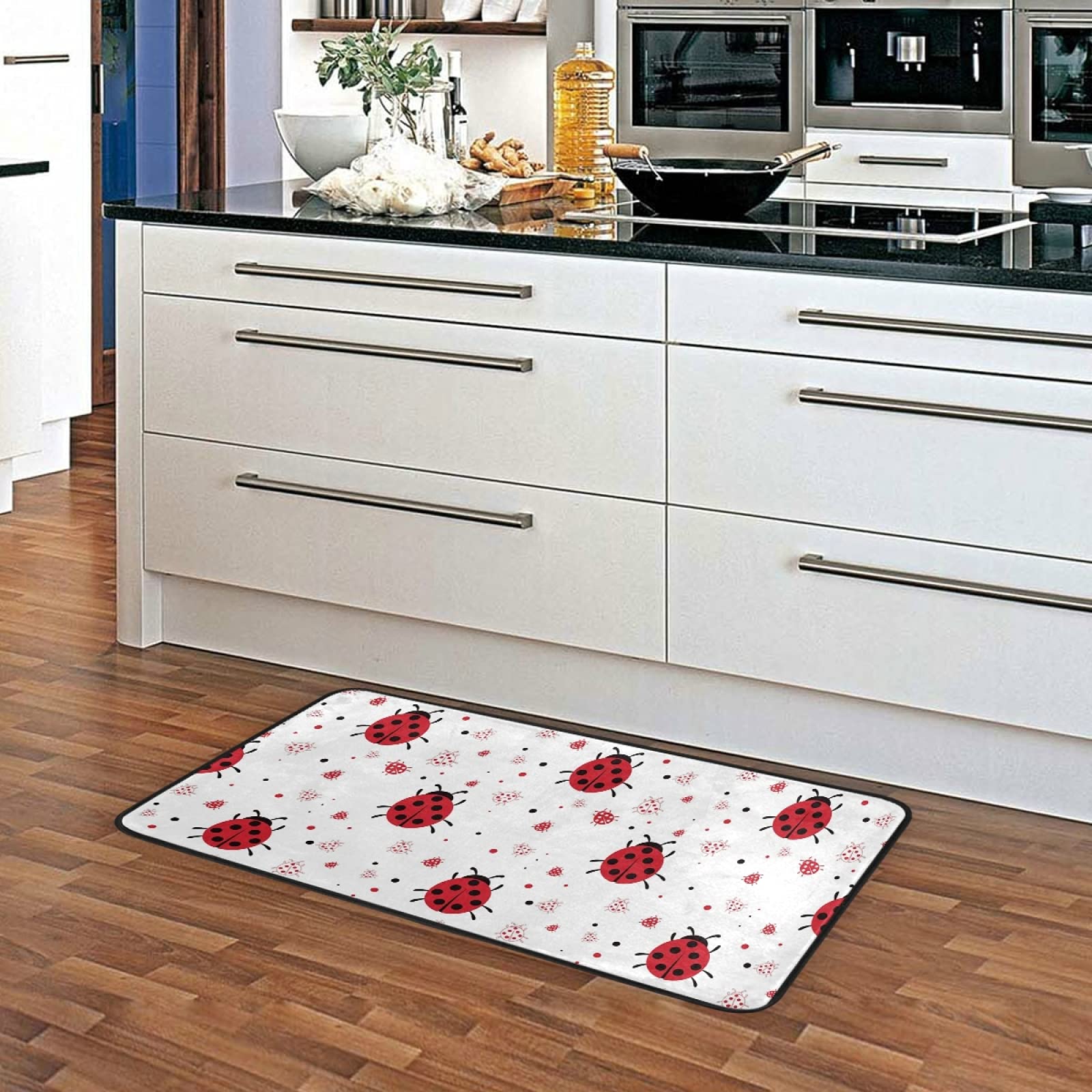 SUABO Non-Slip Ladybugs Kitchen Mat - 39