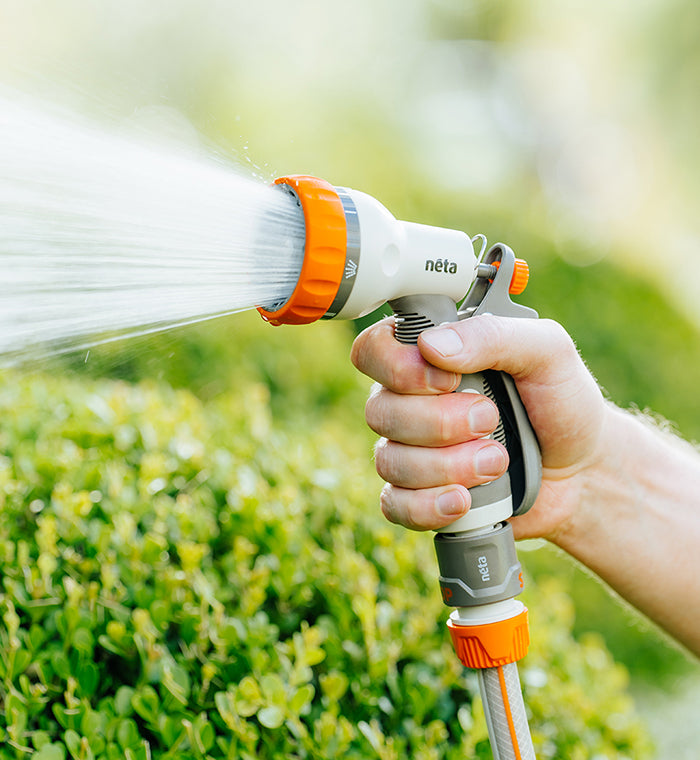 12mm Multi-Purpose Click-On Spray Gun with 7 Nozzle Patterns - Perfect for Painting, Cleaning, Gardening & DIY Projects