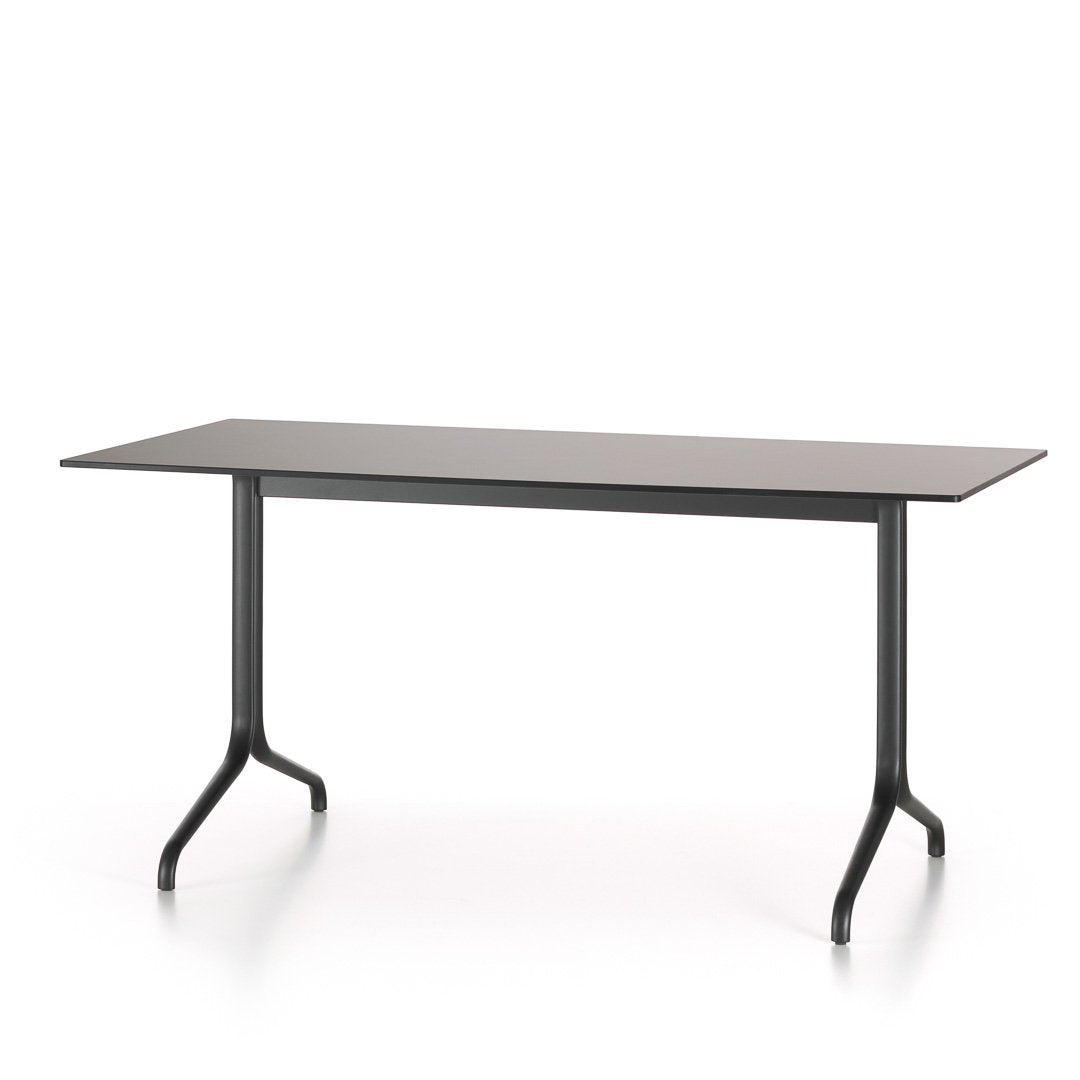 Belleville Bistro Table - Rectangular Indoor Dining Table for Small Spaces, Kitchen, Breakfast Nook & Patio Use