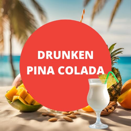 Drunken Pina Colada Scented Body Balm with Marula Oil - 16 Oz (2 Pack) | Moisturizing Skin Care for Dry Hands & Feet | Tropical Coconut Fragrance for Spa Day & Relaxation
