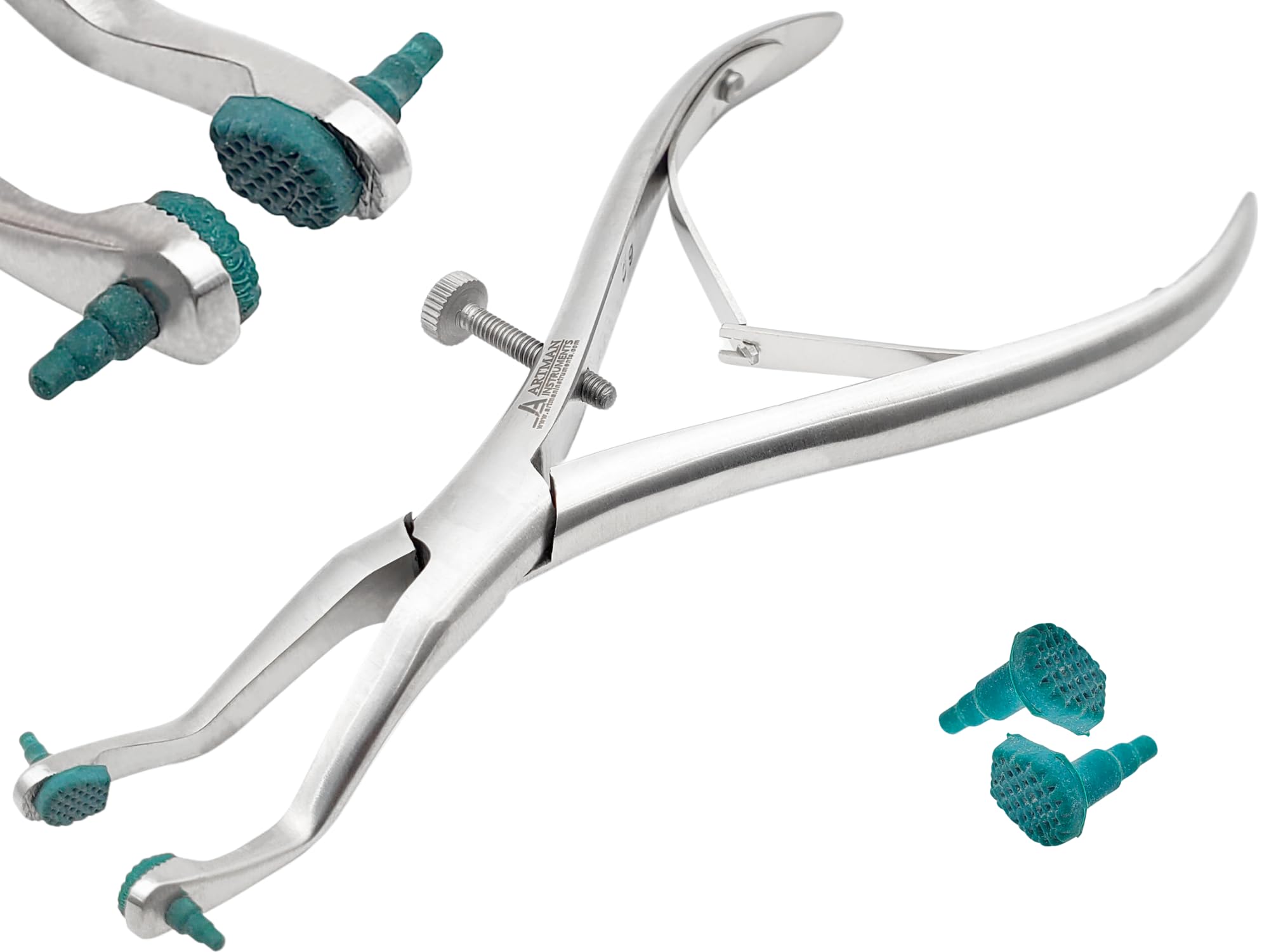 **ARTMAN INSTRUMENTS Dental Crown Remover Pliers - Soft Padded Grips for Porcelain & Temporary Crowns - Precision Removal & Adjustment Tool with 10 Extra Replacement Pads - Ideal for Dentists & Dental Labs**