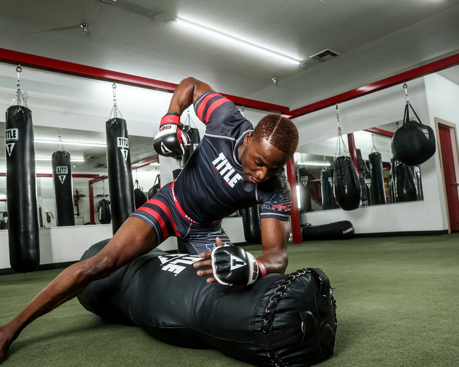 TITLE Boxing Gel Infused Wristband Heavy Bag Boxing Gloves - Premium MMA Training Gloves for Punching Bag Workouts & Fitness Training