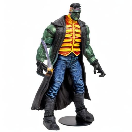 McFarlane Toys DC Comics Collector Megafig WV4 Frankenstein Action Figure - Premium Collectible for DC Fans & Display Shelf Decor