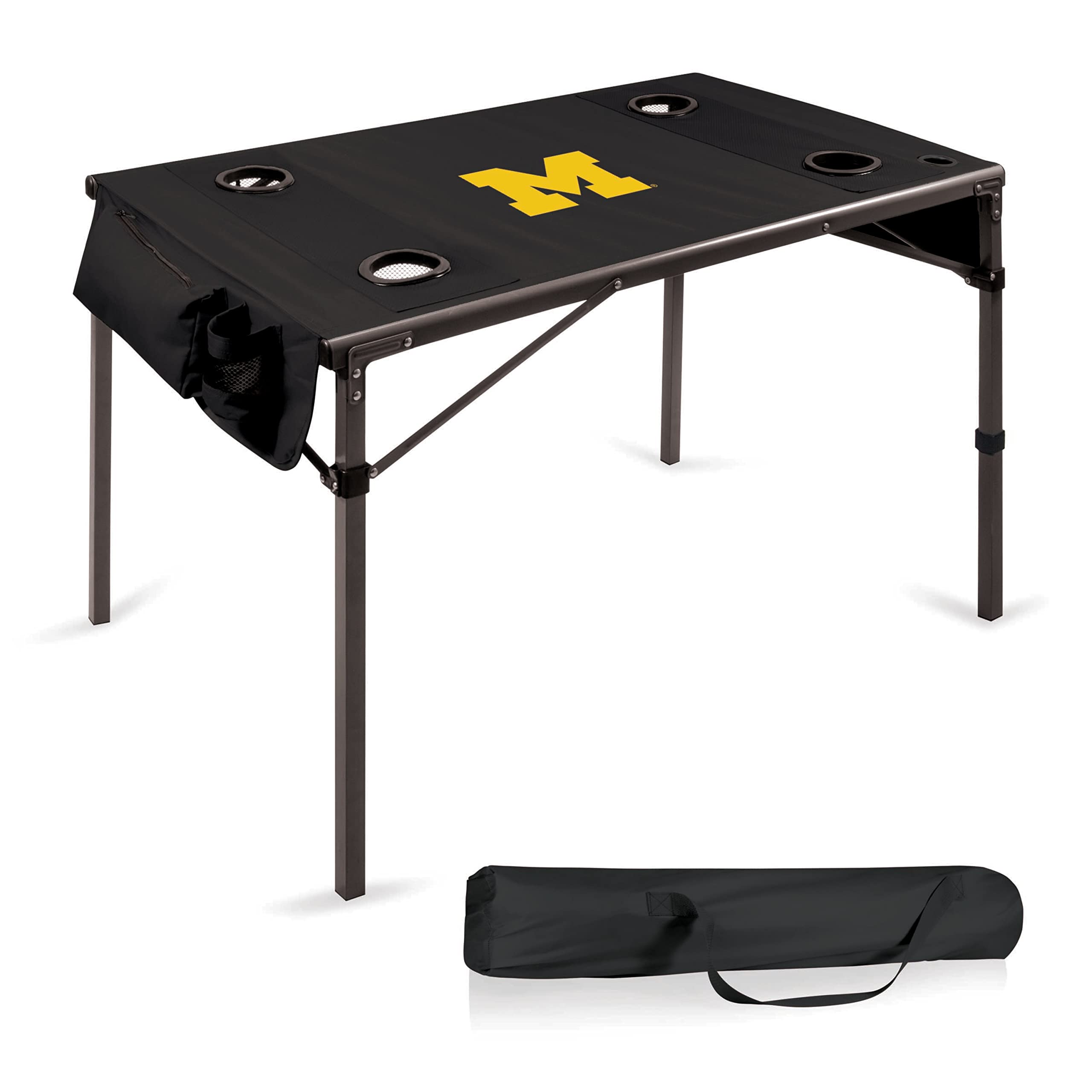 PICNIC TIME NCAA Unisex-Adult Portable Folding Table - Lightweight Camping Table for Outdoor Picnics, Tailgating & Beach Trips with Carry Bag - Perfect for Travel, BBQs & Backyard Parties