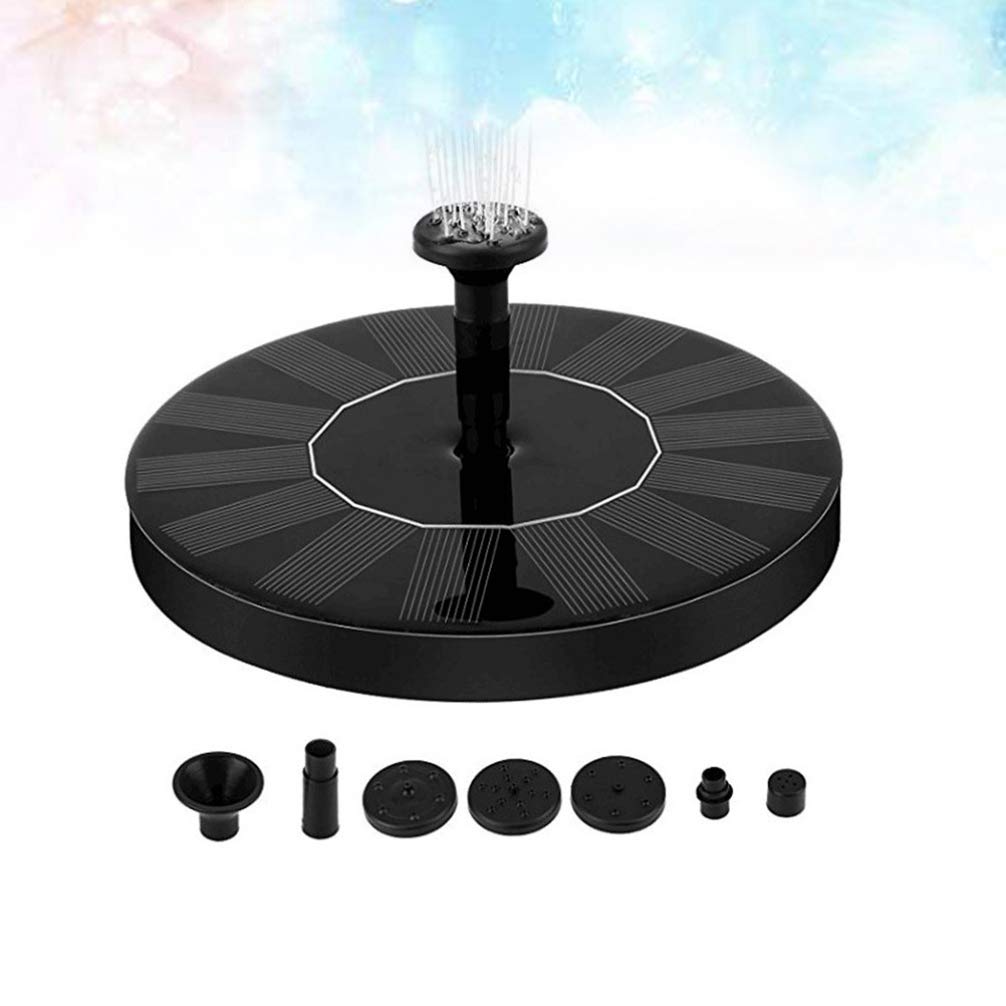 DOITOOL Solar Powered Floating Water Fountain Pump for Outdoor Garden, Pool, Pond - Black | Solar Panel Fountain for Patio Decor & Backyard Landscaping | Perfect for Relaxation & Enhancing Outdoor Ambiance
