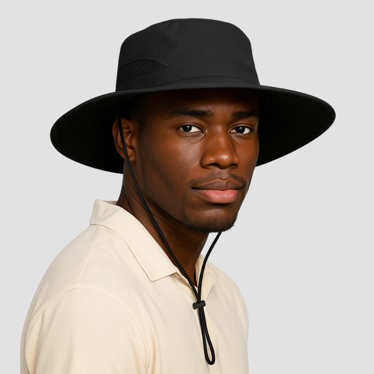 Waterproof Men's Sun Hat with Satin Lining - UPF 50+ UV Protection for Outdoor Activities, Hiking, Fishing & Beach