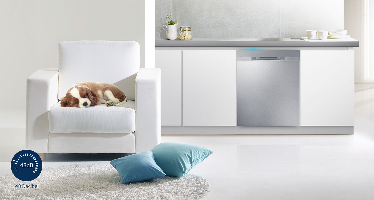 Samsung DW80K5050US/AC 24 Inch Stainless Steel Dishwasher - Ultra Quiet, Energy Efficient for Modern Kitchens