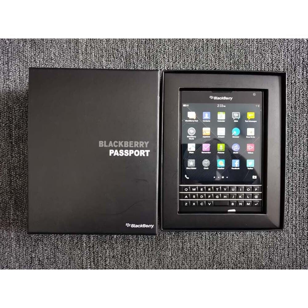 BlackBerry Passport 32GB Unlocked GSM Smartphone - Silver | Business & Productivity Phone for Professionals | Secure Communication & Email Access