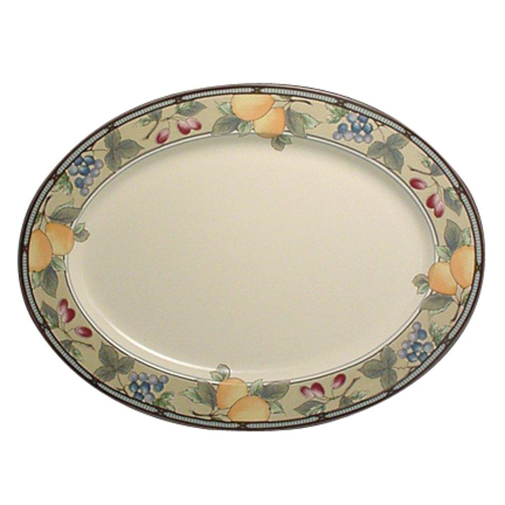 Garden Harvest® 15 Inch Oval Platter - Elegant Serving Tray for Entertaining, Dining, and Special Occasions - Perfect for Thanksgiving, Christmas, and Dinner Parties
