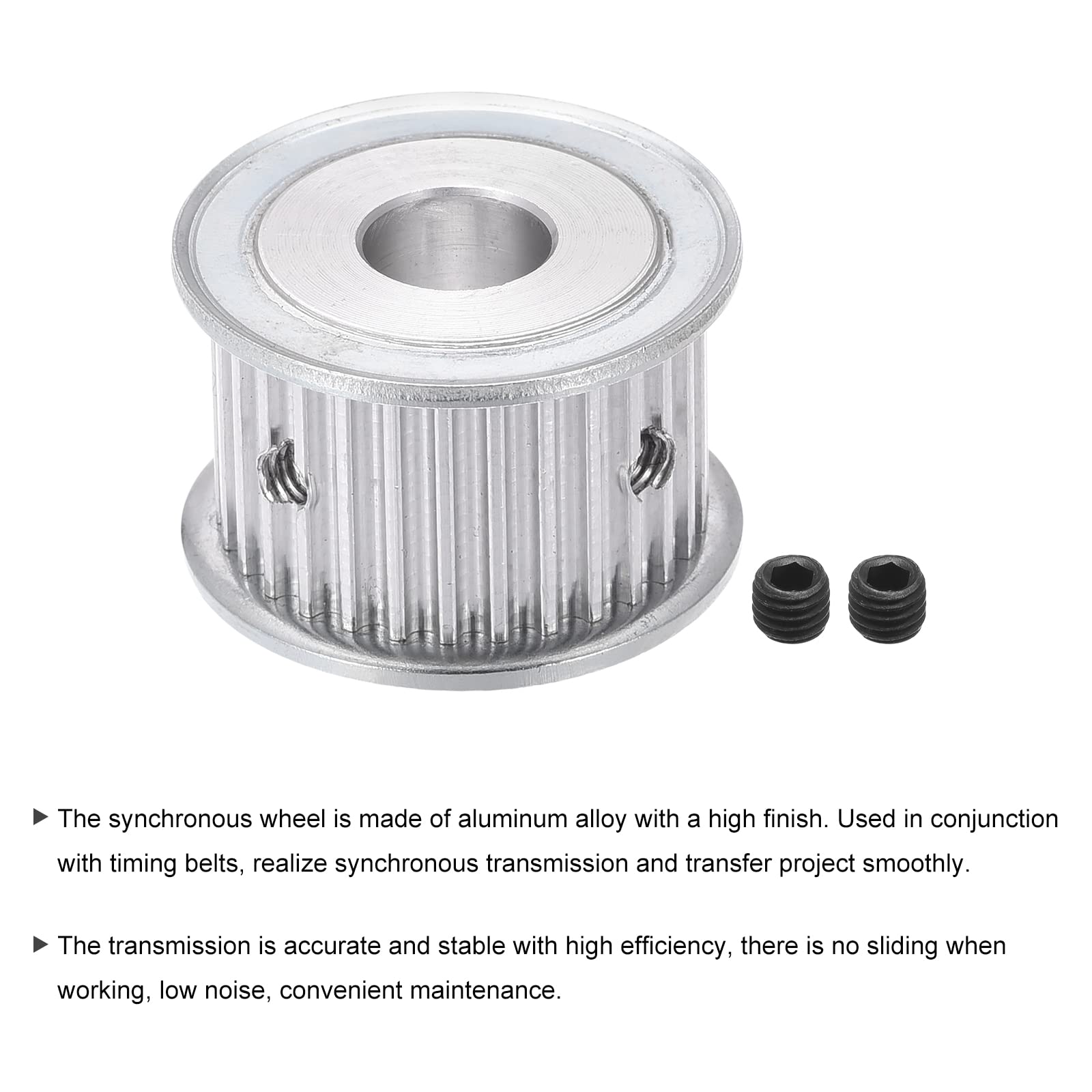 MECCANIXITY 3M30 Teeth Timing Pulley Synchronous Wheel with M4 Screw & 10mm Bore - Compatible with Belt Drive Systems, 3D Printers, CNC Machines - Perfect for DIY Robotics, Automation Projects, and Industrial Equipment Upgrades