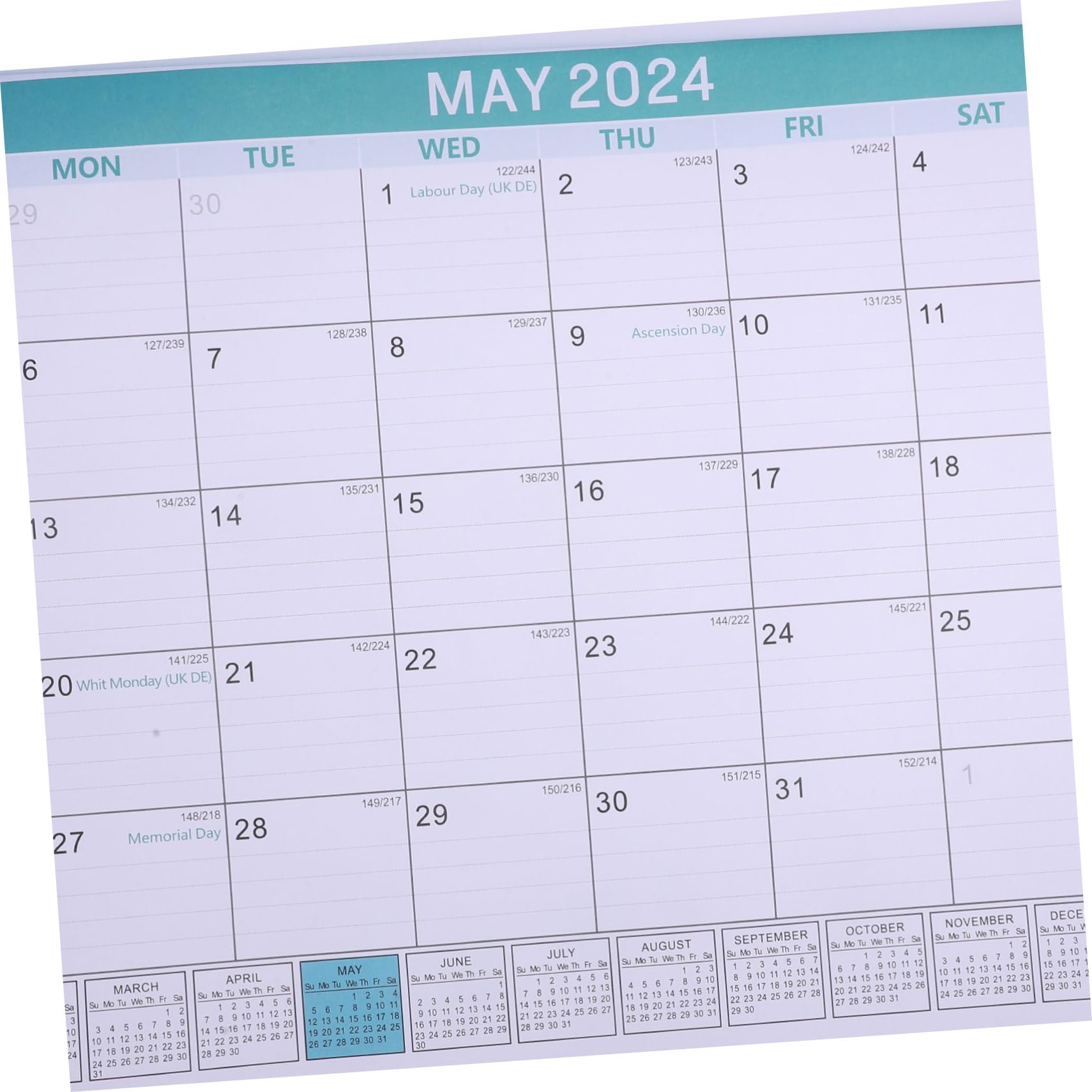 2023-2025 Academic & Work Wall Calendar - 18-Month Family Planning Calendar for Home & Office Organization | Perfect for School, Work Schedules & Holiday Planning