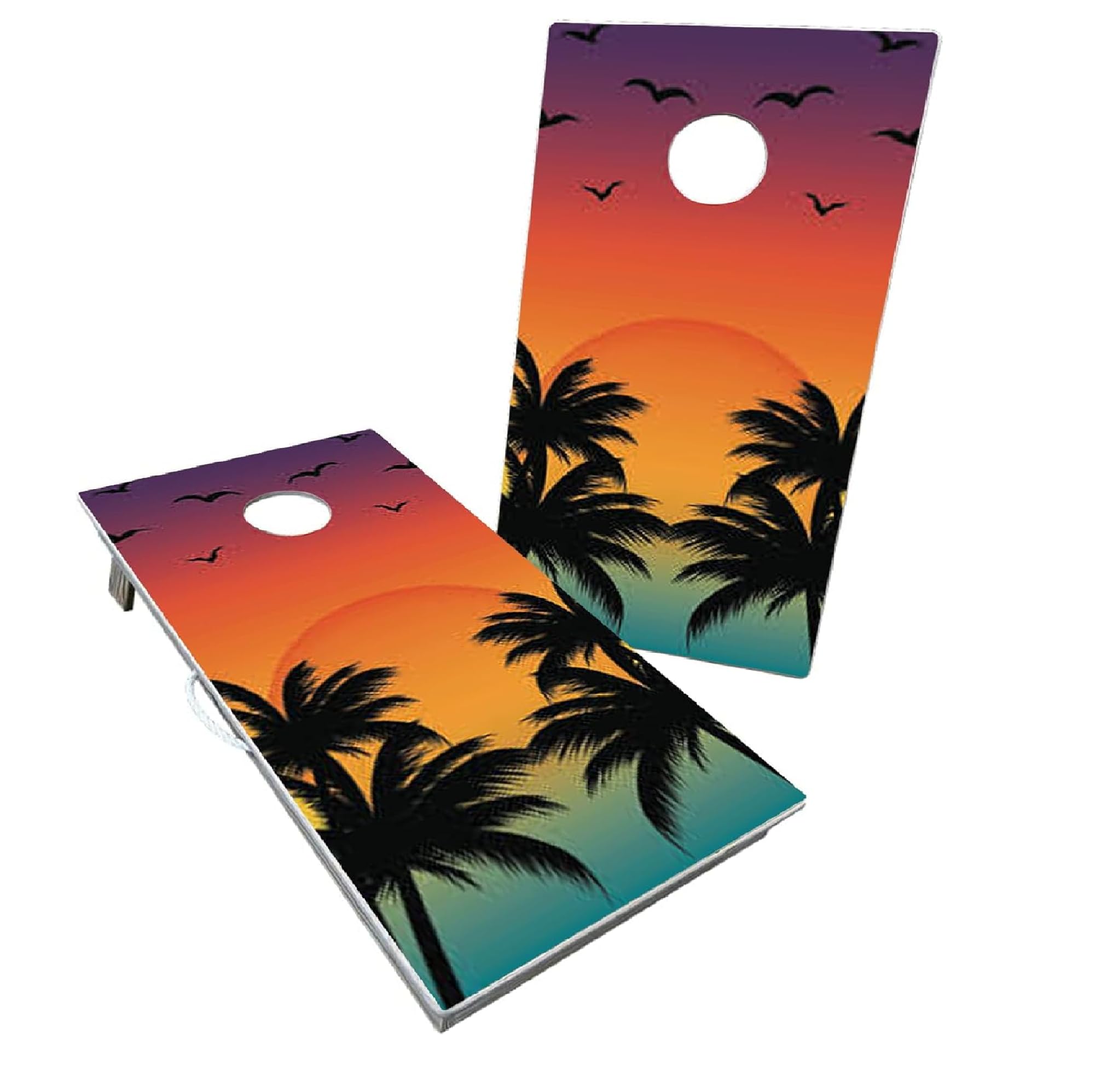 Cornhole365 Professional Regulation Size Cornhole Board Set - Heavy Duty Solid Wood with UV Direct Print (Set of 2) | Perfect for Backyard Parties, Tailgating, Outdoor Games & Tournaments