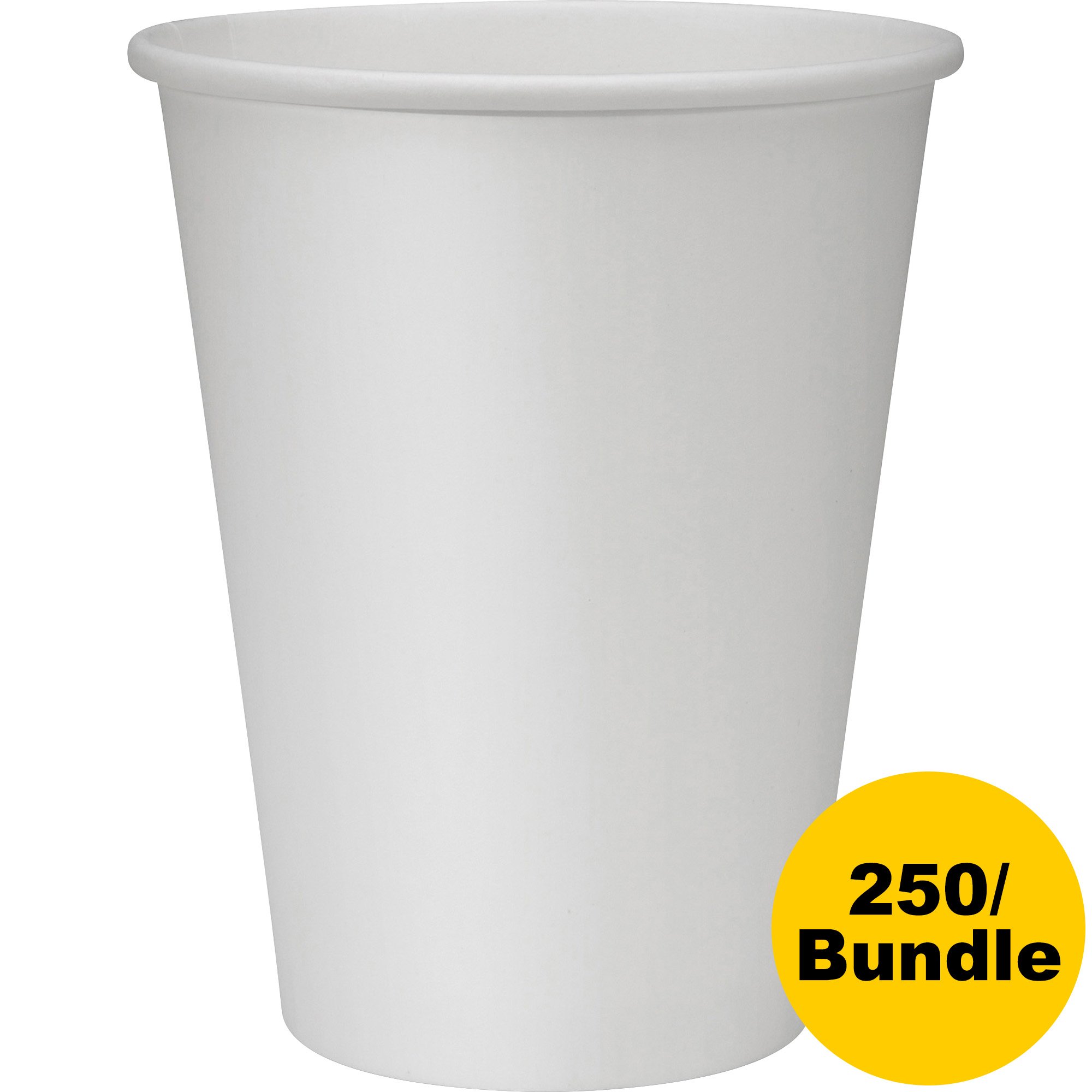 Genuine Joe 12 oz Disposable Hot Cups with Lids - Insulated Paper Coffee Cups for Hot Beverages, Perfect for Coffee, Tea, Hot Chocolate at Home, Office or Cafes