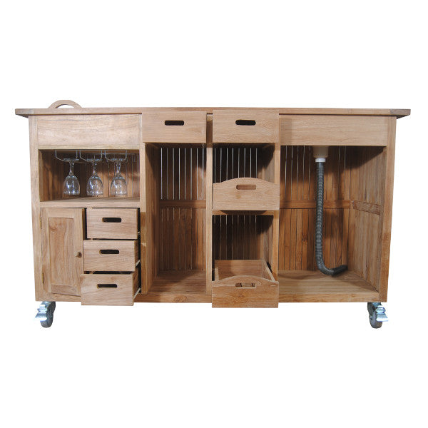 Stylish Safari Bar Table for Home & Outdoor - Modern High-Top Dining Table for Kitchen, Patio, or Backyard Entertaining