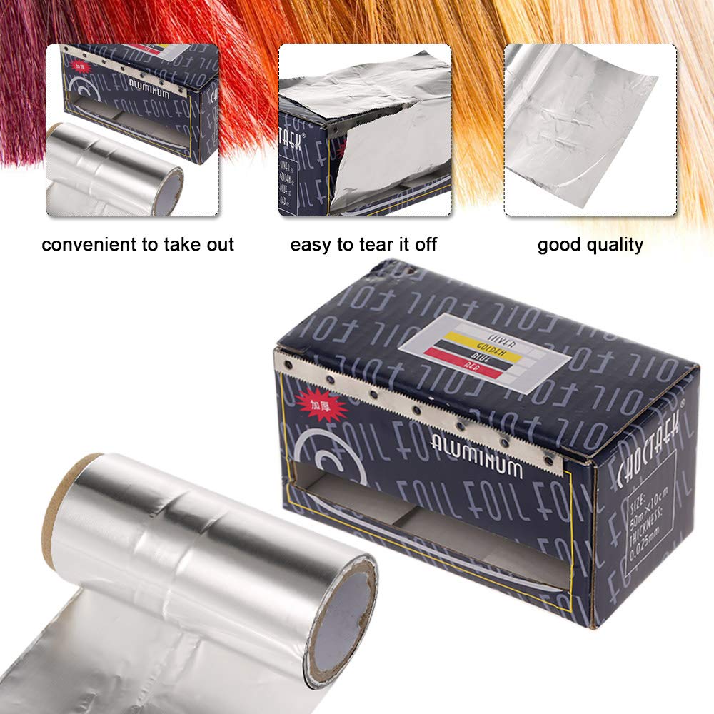 Professional Aluminum Foil for Hair Perm & Coloring - Salon-Grade Styling Tools & Hairdressing Supplies | Perfect for Salon Treatments, DIY Hair Coloring & Perming at Home