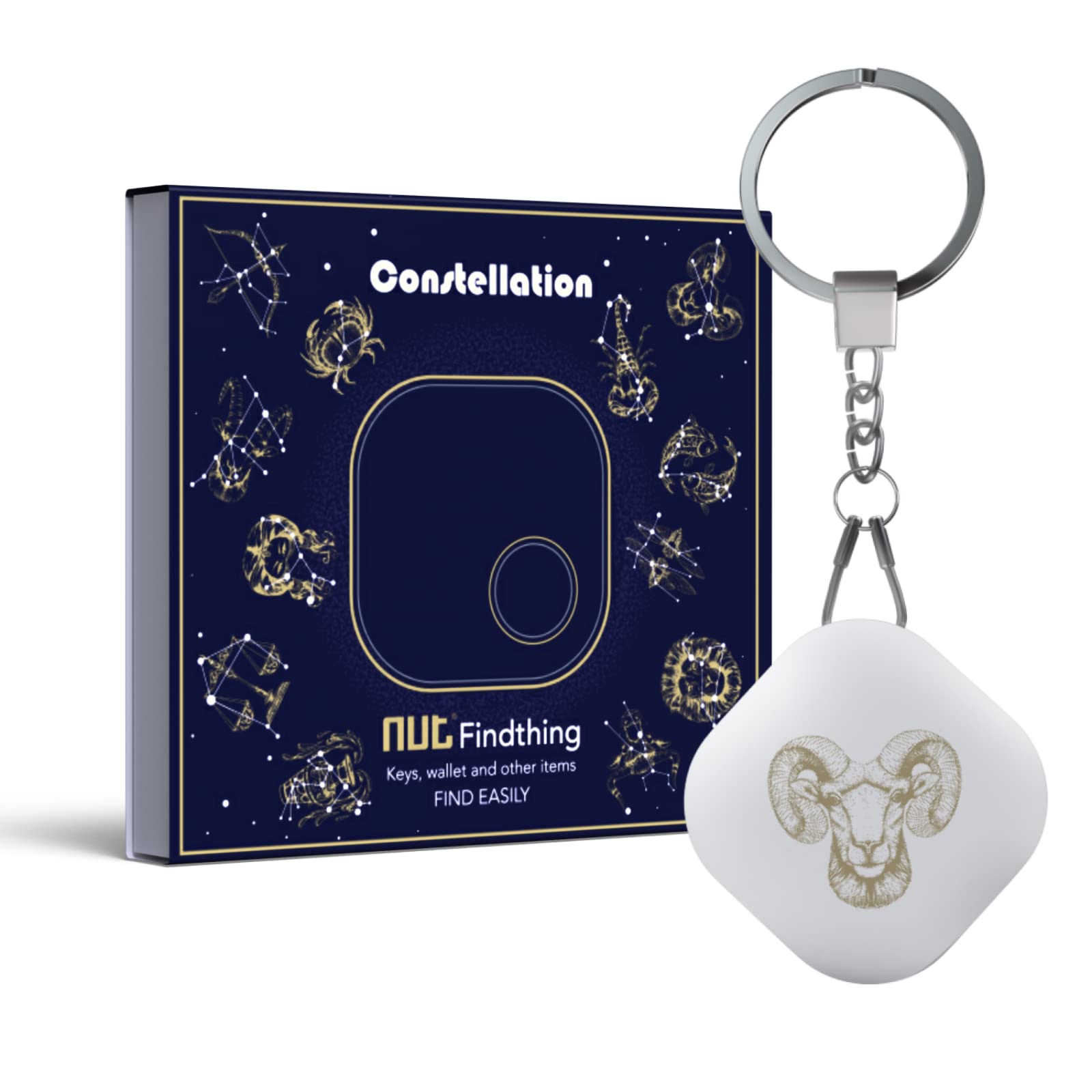 Aries Bluetooth Tracker for Keys & Pets - Waterproof Item Locator for Wallets, Backpacks, Tablets