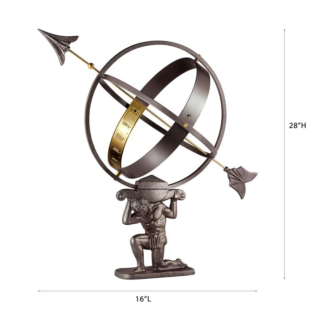 Good Directions Atlas Armillary Sundial - Outdoor Garden Decor, Patio & Backyard Ornament - Perfect for Decorative Landscaping & Unique Gift Ideas