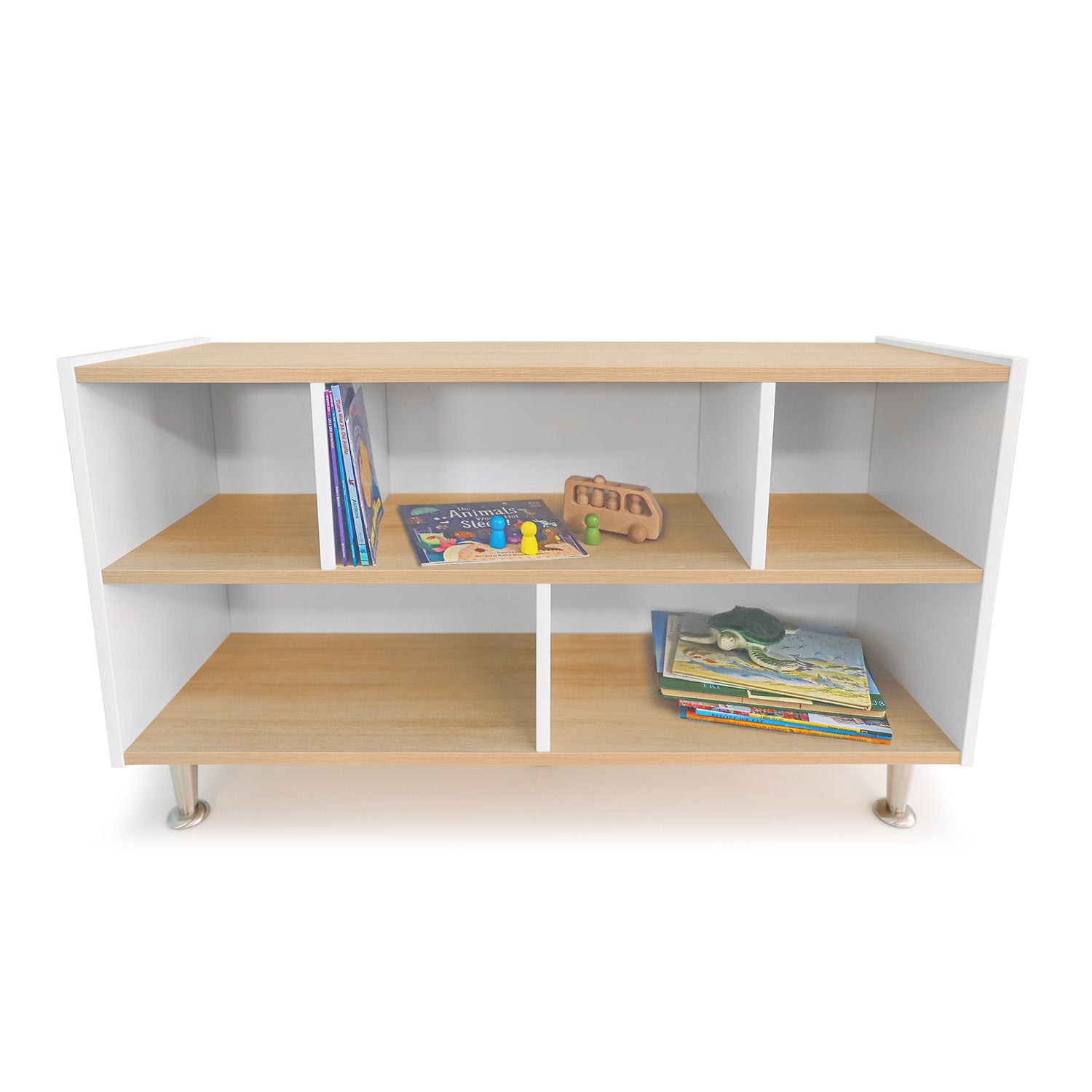 Elevated Storage Cabinet 27H WB1923 - Modern Organizer for Home Office, Living Room & Bedroom - Space Saving Furniture with Durable Design