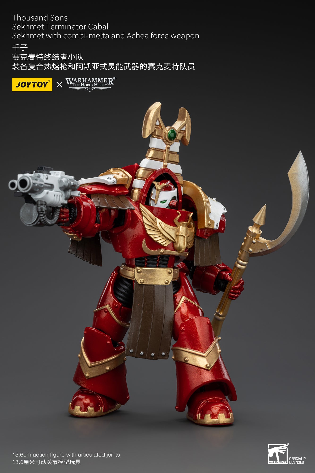 JOYTOY 1/18 Scale Warhammer The Horus Heresy Thousand Sons Sekhmet Terminator Cabal Action Figure - Collectible Model for Display, Gaming & Warhammer 40K Scenes