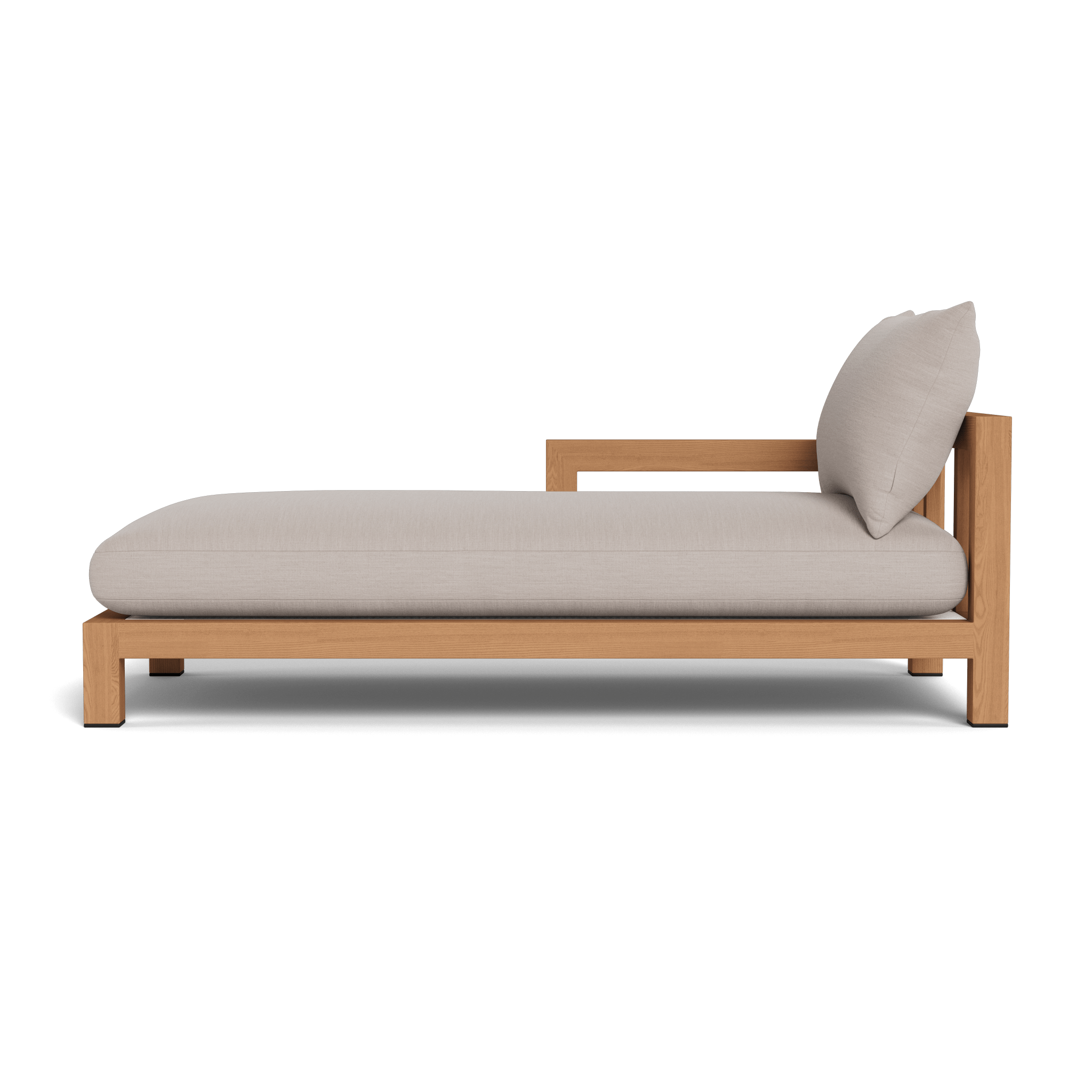Premium Pacific Teak Chaise Lounge - Outdoor Patio Furniture for Poolside, Beach & Garden Relaxation - Weather-Resistant & Durable Teak Wood Design