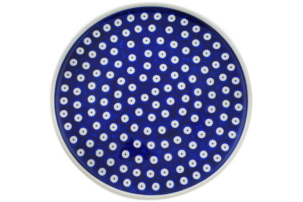 10-Piece Peacock Eye Design Dinner Plate Set - Elegant & Durable Porcelain Plates for Dining, Entertaining & Special Occasions