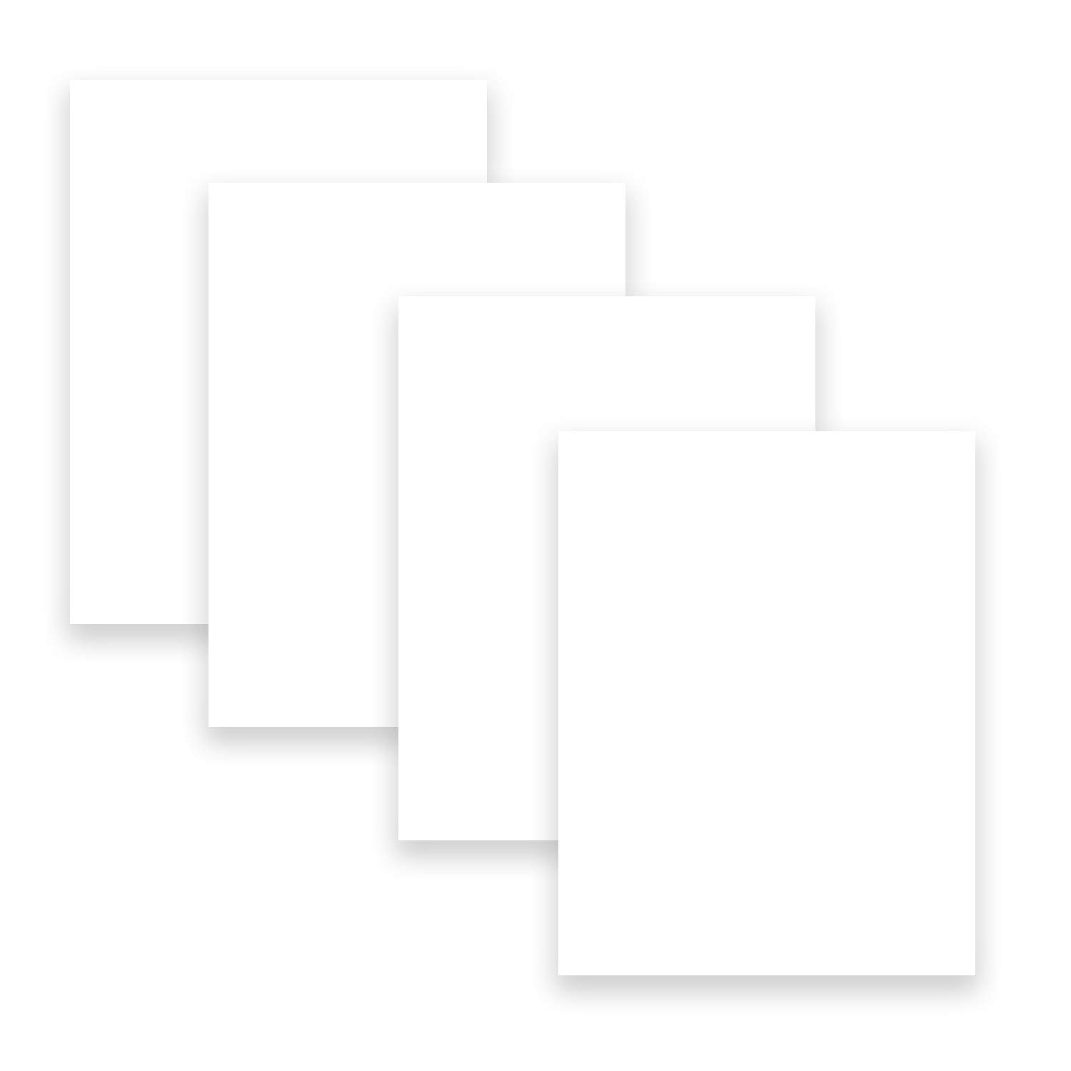 Premium 160# Double Thick White Cardstock - 50 Sheets (5
