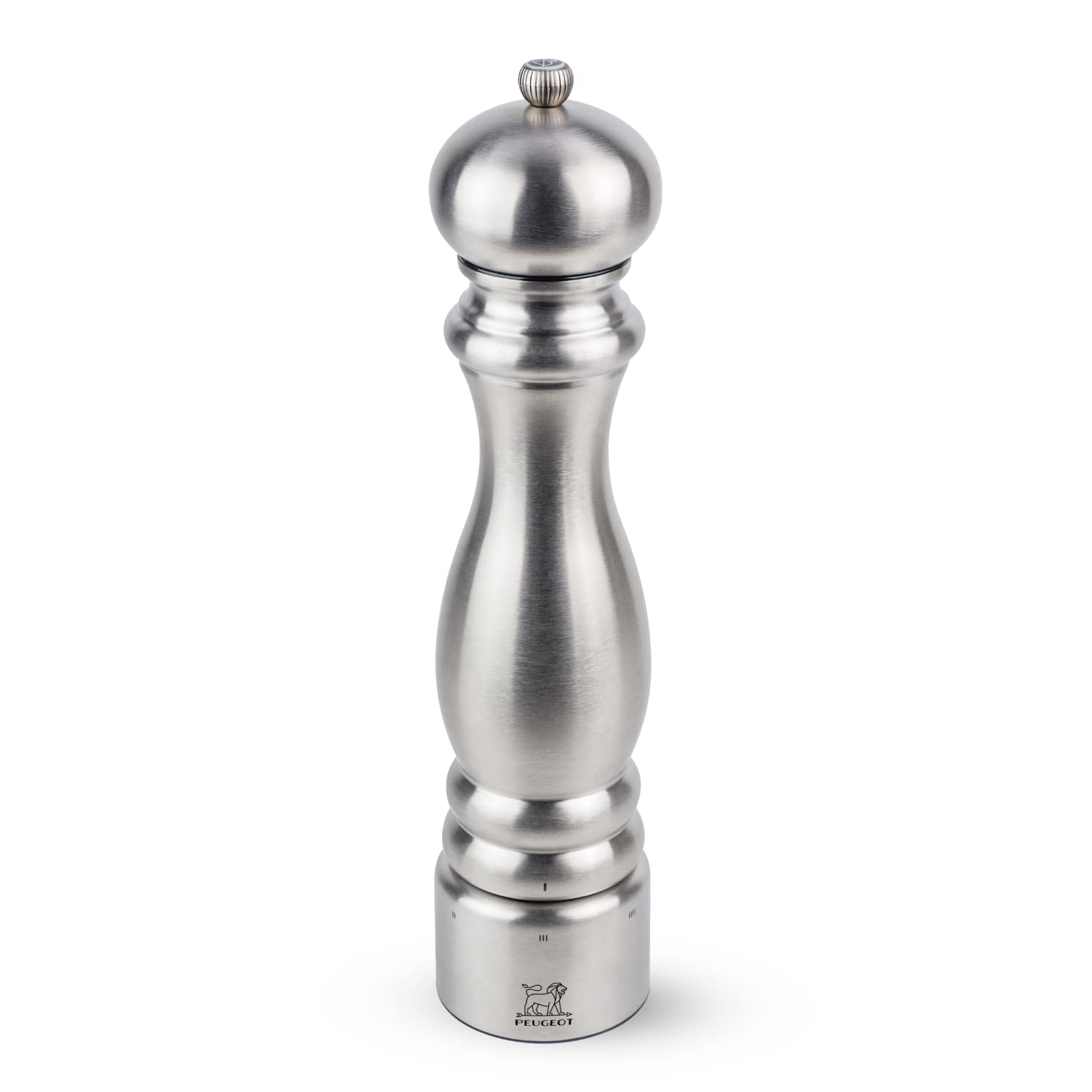 Peugeot Paris Chef u'Select Adjustable Manual Salt Mill - Premium Stainless Steel Salt Grinder for Kitchen, Dining & Gourmet Cooking