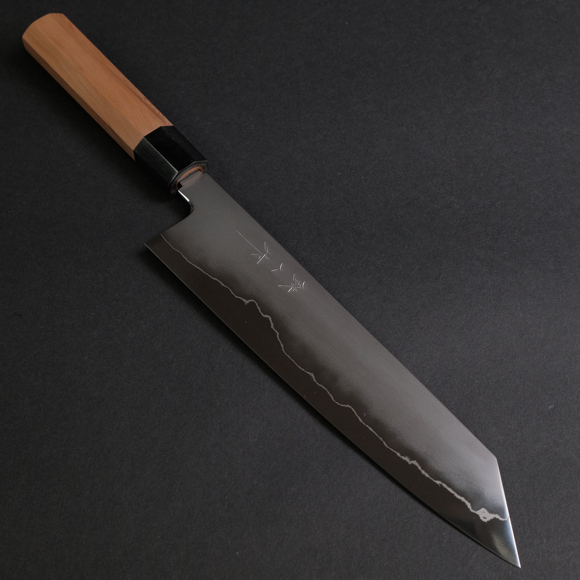 Premium Tetsujin Silver #3 Kasumi Kiritsuke Gyuto 240mm Japanese Chef Knife with Yakusugi Cedar Handle - Perfect for Sushi, Sashimi & Precision Vegetable Cutting