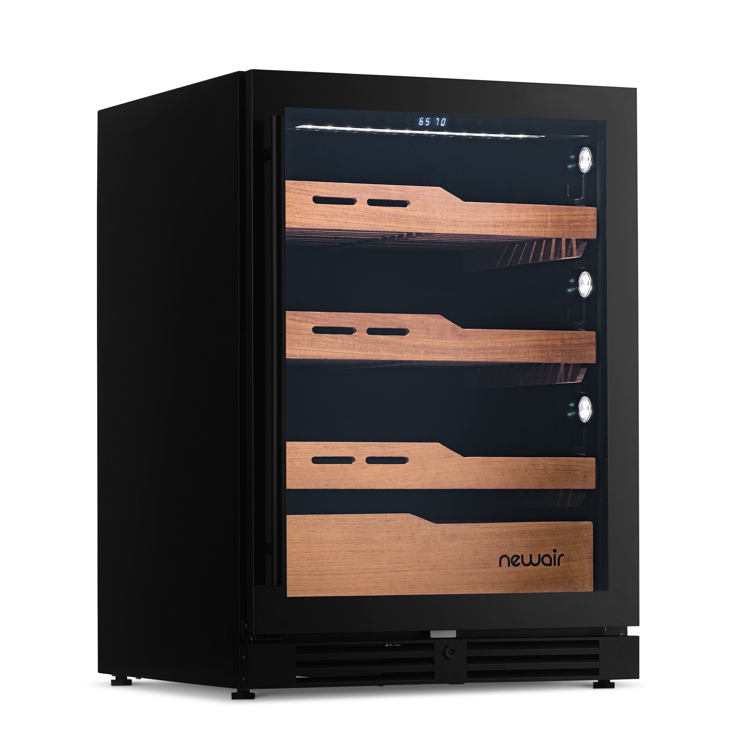 Newair® 1500-Count Electric Cigar Humidor Cabinet - Freestanding or Built-In Wine Cooler Conversion - Perfect for Cigar Aficionados & Home Bars