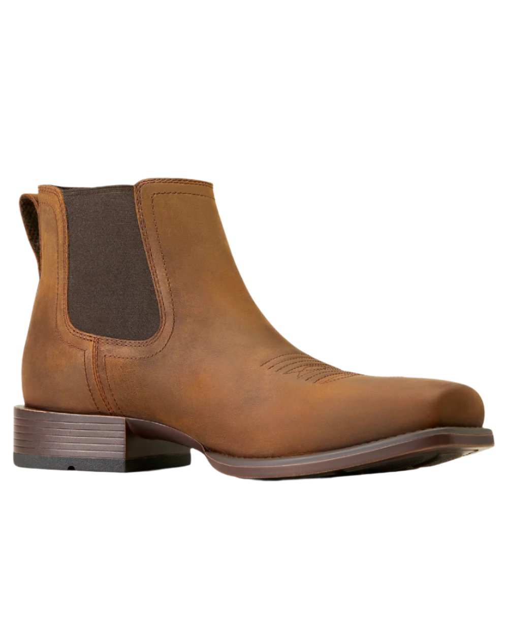 Ariat Men's Booker Ultra Square Toe Western Boots - Durable Cowboy Boots for Work & Riding | Perfect for Ranch Work, Rodeo & Country Fashion